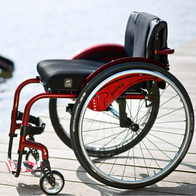 Quickie Argon wheelchair power assist attachment