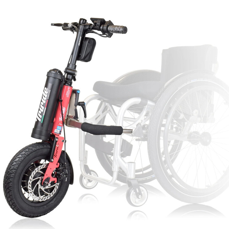 Quickie Nitrum power assist for outdoor mobility