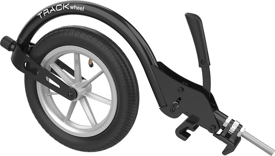 Track Wheel Single Arm Wheelchair Attachment
